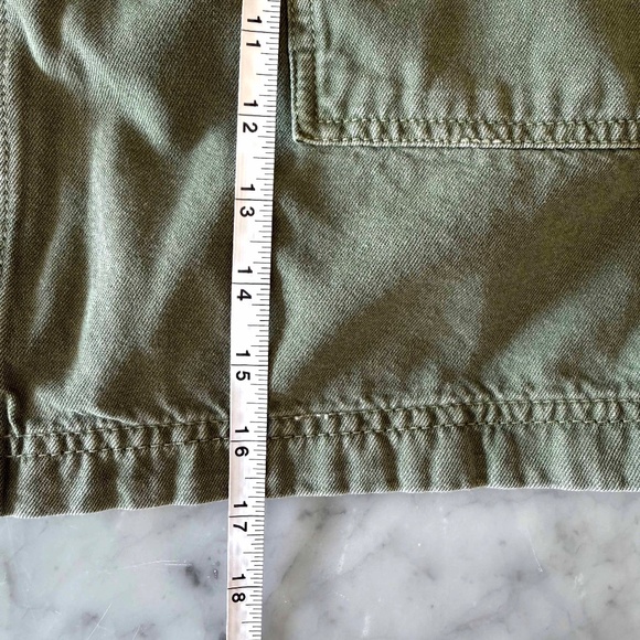 Free People Utility Cargo Mini Skirt | Women’s 12 | Olive Workwear Boho - Picture 8 of 8